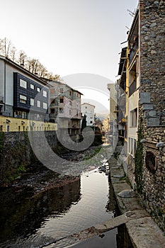 Ancient medieval town of Camprodon in Gerona, Spain