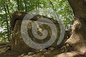 Ancient megalithic dolmen, Russia