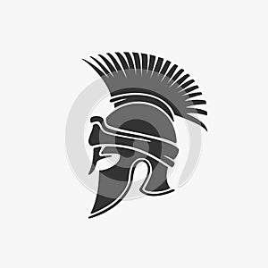 Ancient Military Helmet Vector Illustration