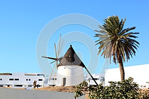 Ancient mill of Las Negras in Andalusia, Spain photo