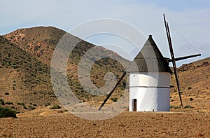 Ancient mill in Pozo de los Frailes, Andalusia photo