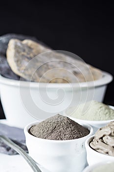 Ancient minerals - luxury face and body spa treatment, clay powder and mask