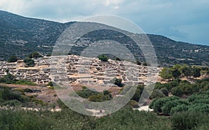 Ancient minion palace of Gournia, Crete excavation history site