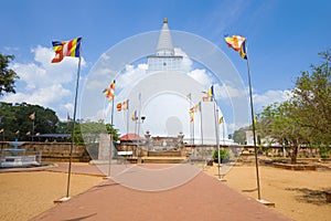 Ancient Mirisaveti Stupa on a sunny day. Anuradhapura photo