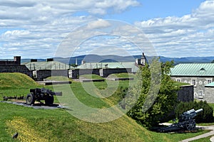 Ancient & Modern Guns at La Citadelle, Quebec photo