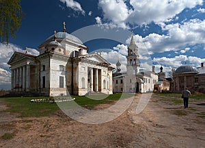 Ancient monasteries of the old town of Torzhok. Tver region. Russia