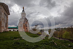 Ancient monasteries of the old town of Torzhok. Tver region. Russia