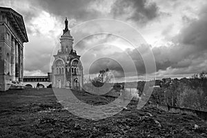 Ancient monasteries of the old town of Torzhok. Tver region. Russia