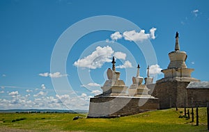 Ancient monastery in the center of Mongolia