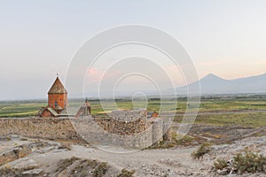 Ancient Monastery Khor Virap in Armenia