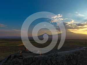 Ancient Monastery Khor Virap in Armenia