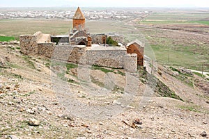 Ancient monastery Khor Virap in Armenia