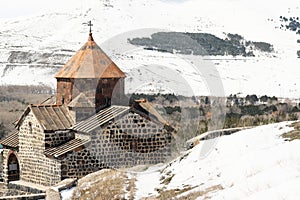 Ancient monastery Sevanavank in Armenia