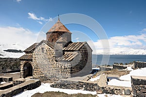 Ancient monastery Sevanavank in Armenia