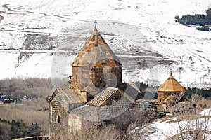 Ancient monastery Sevanavank in Armenia