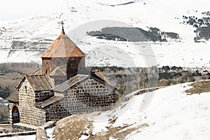 Ancient monastery Sevanavank in Armenia