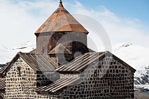Ancient monastery Sevanavank in Armenia