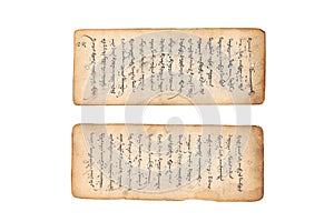 Ancient Mongolian manuscript