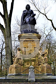 Ancient monument in Amsterdam, Black and yellow.