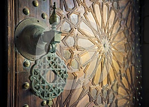 Ancient moroccan doors photo