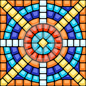 Ancient mosaic ceramic tile pattern.