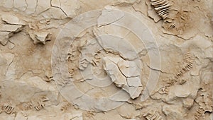 Ancient Mosaic: Fossilized Limestone Tapestry. AI generate