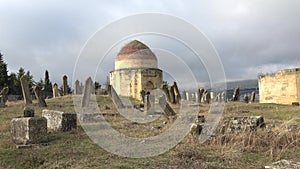 The ancient Muslim cemetery. The complex of tombs `Eddie Gumbez`. Shemakha, Azerbaijan