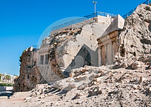 Ancient necropolis in Jerusalem.