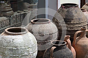 Ancient Nepalese clay pots