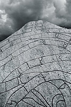 Ancient Nordic Runestone