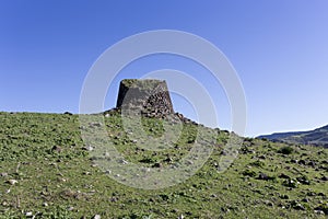 Ancient Nuraghe view in Sardinia