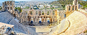 Ancient Odeon of Herodes Atticus in Athens, Greece