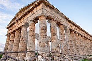 Ancient old greek temple of Segesta, Sicily