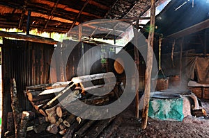 Ancient old stove for make rock salt Indigenous Knowledge of bo kluea in Nan city