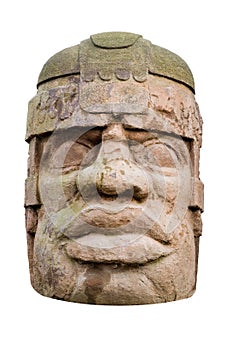 Ancient olmec head