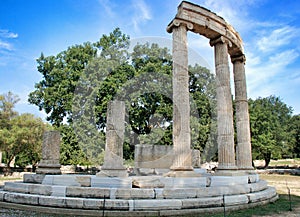 Ancient Olympia archaeological site in Greece