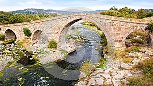 The ancient Ottoman Bridge of Assos.