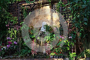 Ancient pagan stone statue in Koh Samui