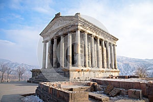 Ancient pagan temple in Garni, Armenia