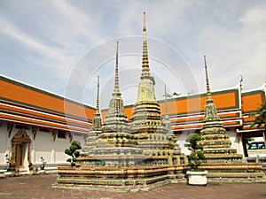 Ancient Pagoda or Chedi at Wat Pho, Thailand