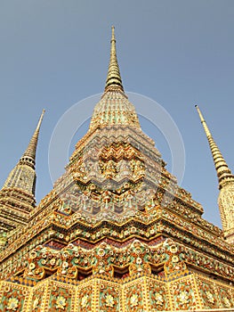 Ancient Pagoda or Chedi at Wat Pho, Thailand