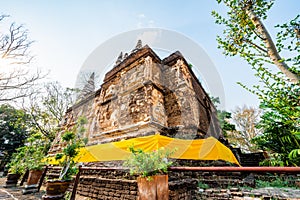 Ancient pagoda in Chet Yod temple