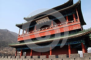 Ancient pagoda on Great Wall(China)