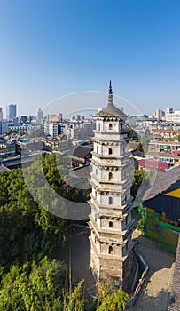 Ancient pagoda in jiujiang nengren temple