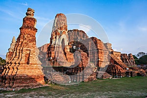 Ancient pagoda statue in Ayutthaya, Thailand