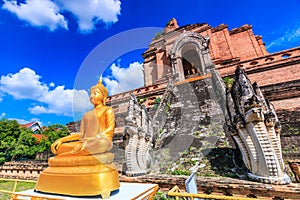 Ancient pagoda at Wat Chedi Luang, Thailand