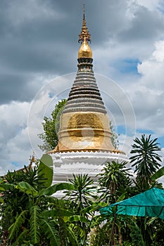 Ancient Pagoda. Wat Tamnak Chiangmai, Thailand. photo
