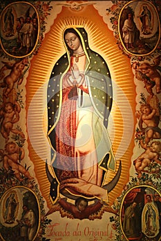 Ancient painting of the virgen de guadalupe I