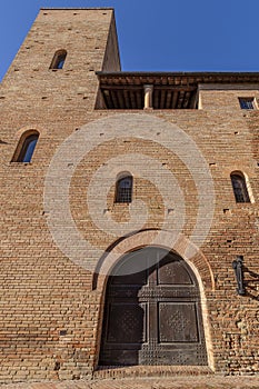 The ancient palace known as Casa Boccaccio in the historic center of Certaldo alto, Florence, Italy photo