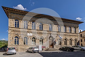 The ancient palace seat of the House of Culture and Associations, Deruta, Perugia, Italy